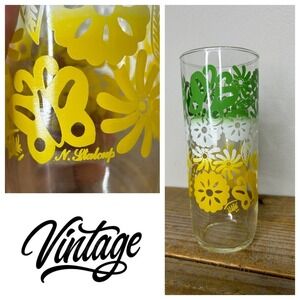 Vintage N. Stalcup Floral 60s Tumbler‎